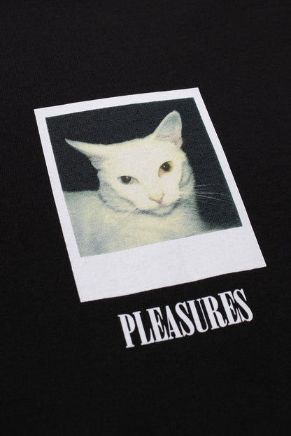 Pleasures Cat T-Shirt Black - BONKERS