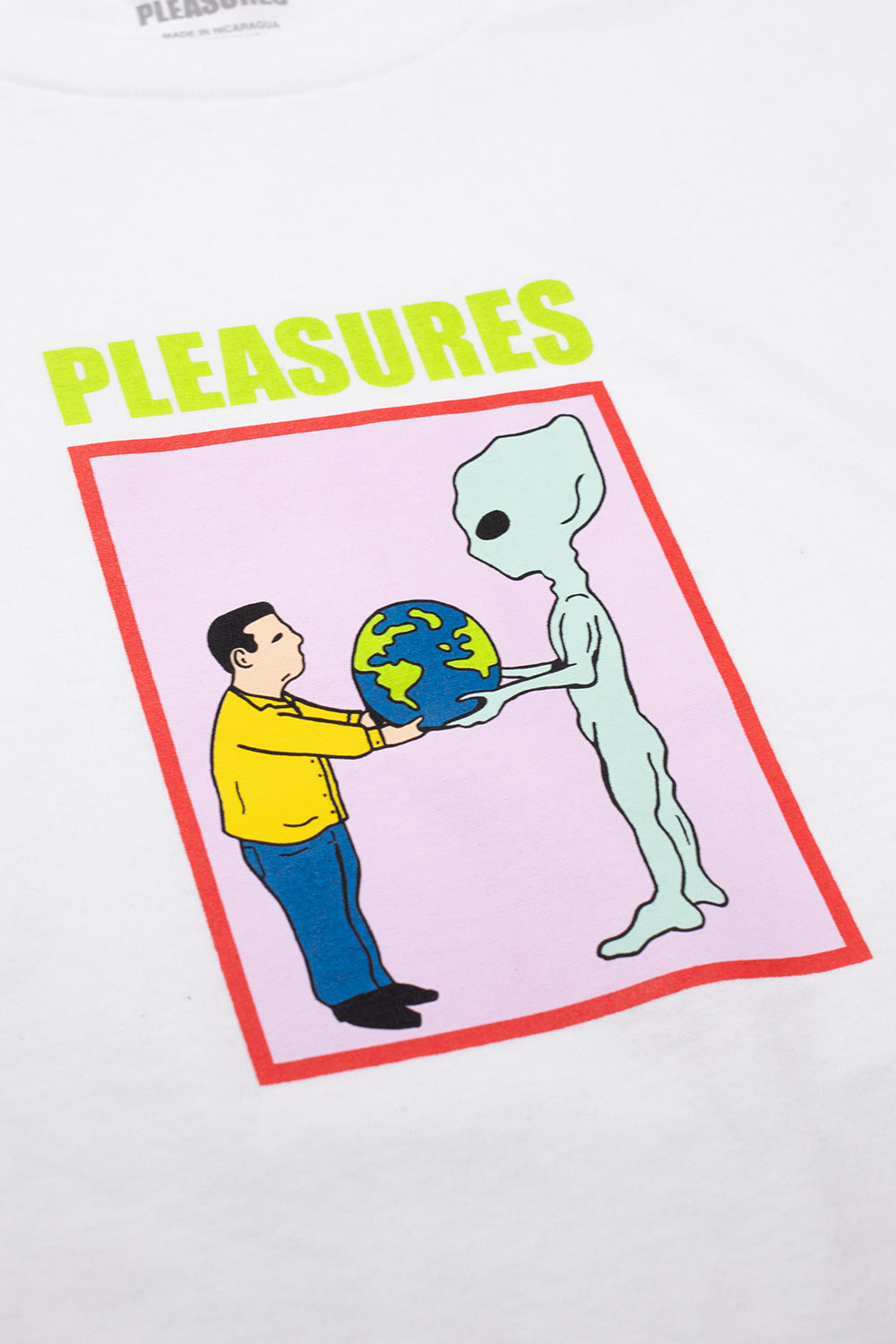Pleasures Gift T-Shirt White - BONKERS