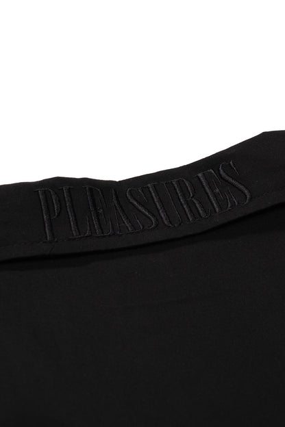 Pleasures Heel Button Down Shirt Black - BONKERS