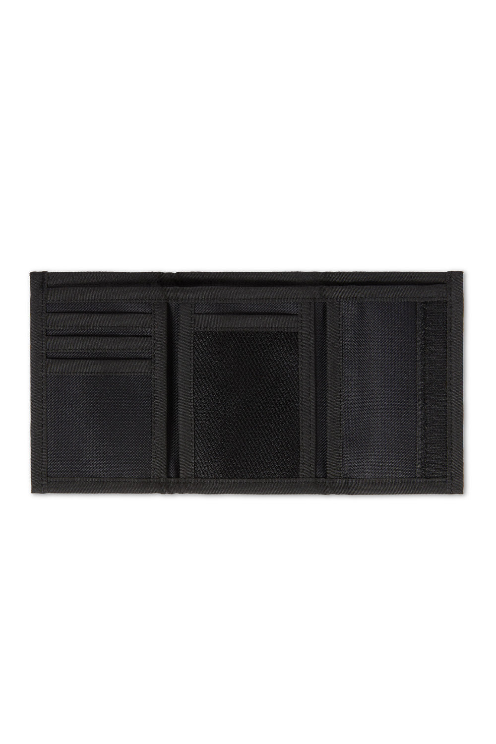 Innenansicht der Polar Skate Co. Stroke Logo Key Wallet Black – funktionale Skate-Wallet mit sicherem Reißverschlussfach und Schlüsselring