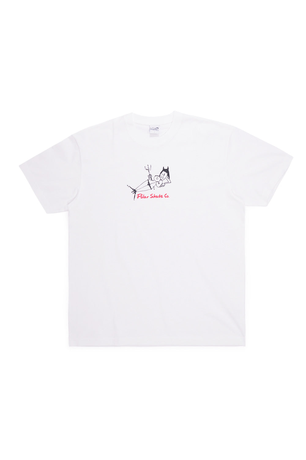 Polar Skate Co. Devil Women T-Shirt – Weißes Skate-Tee mit einzigartigem Grafik-Print