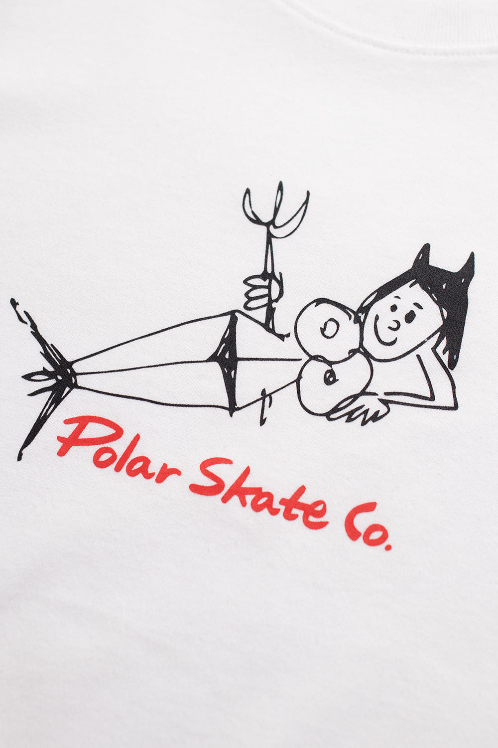 Polar Devil Women T-Shirt White – Stylisches Skateboard T-Shirt aus Baumwolle mit Artwork-Design