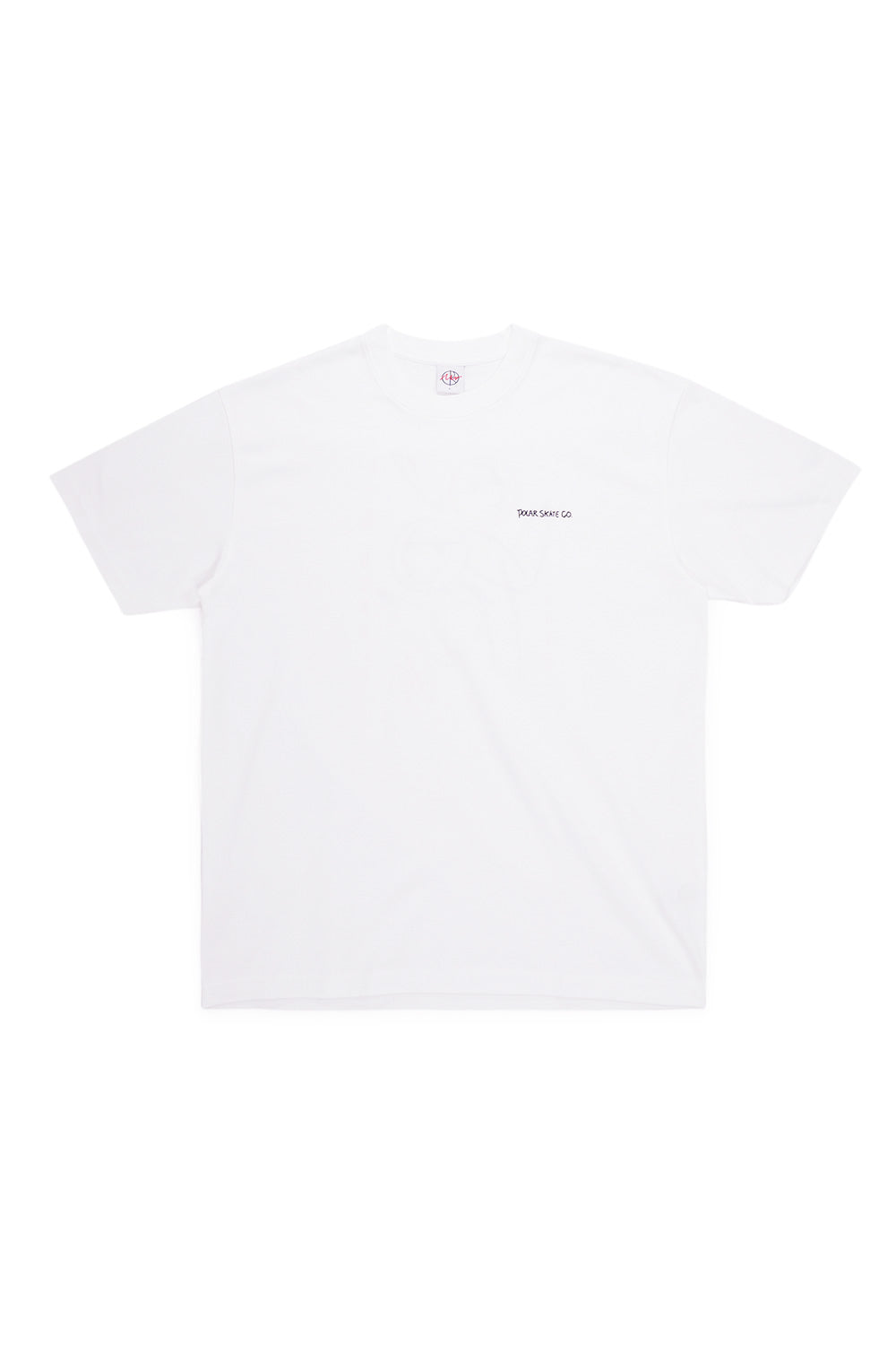 Polar I Life In A Bubble T-Shirt White – Locker geschnittenes Skateboard T-Shirt aus Baumwolle