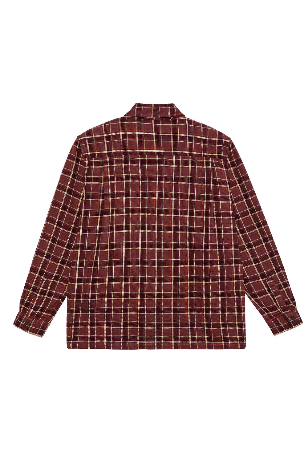 Polar Skate Co. Mike LS Shirt Oxblood Check - BONKERS
