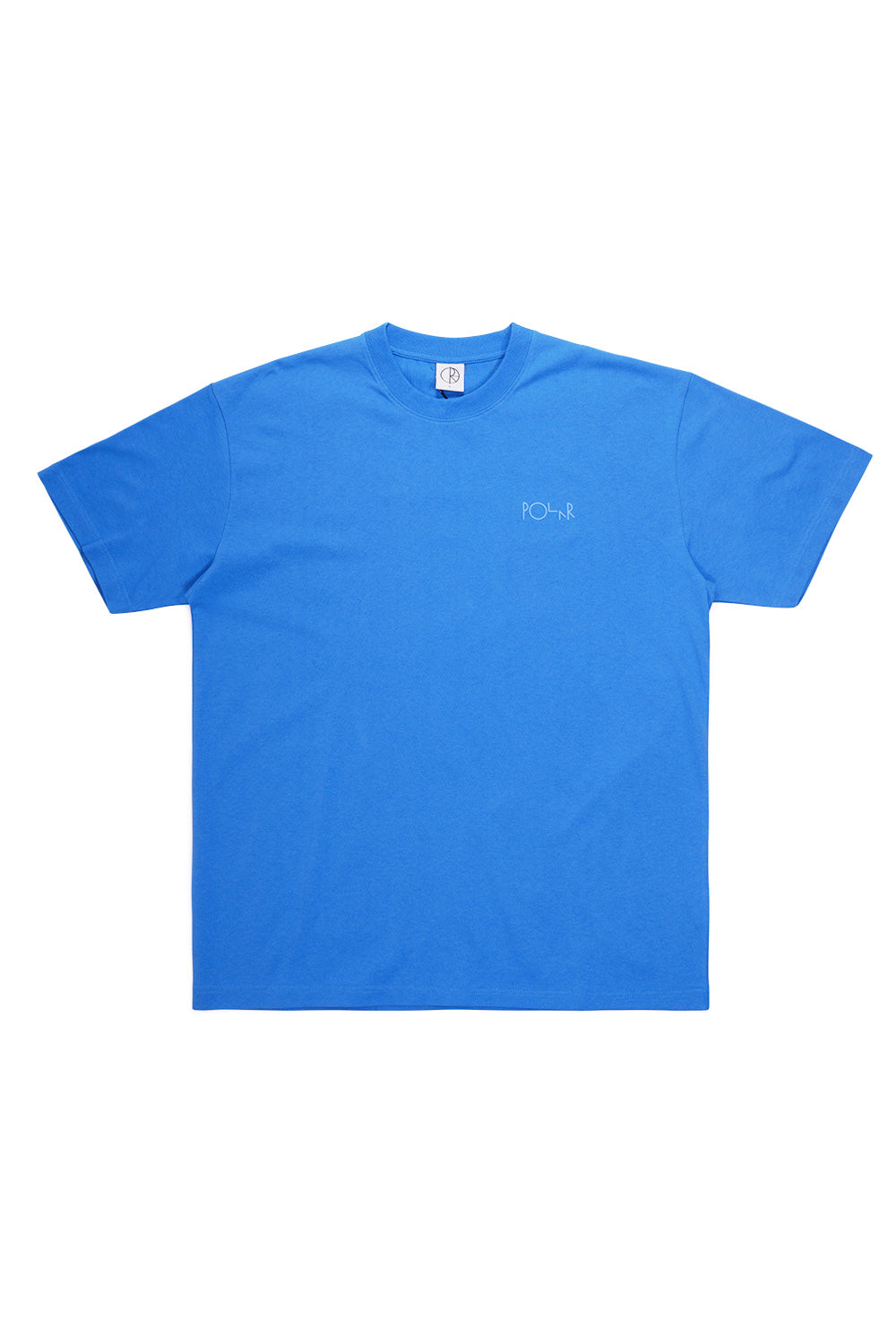 Polar Stroke Logo T-Shirt French Blue – Klassisches Skateboard T-Shirt mit weißem Brust-Print