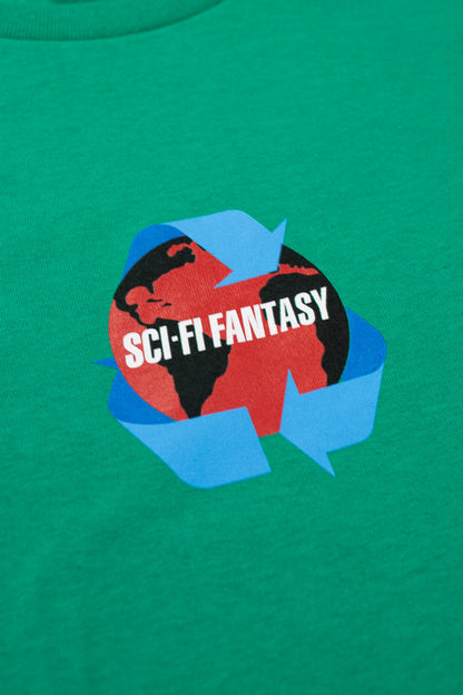 Sci-Fi Fantasy Recycle T-Shirt Kelly Green - BONKERS