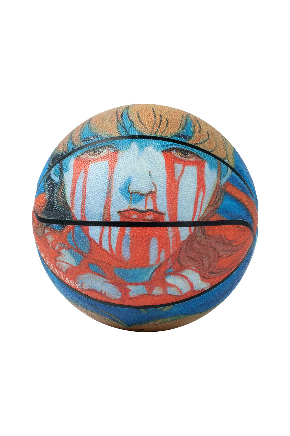 Frontalansicht des Sci-Fi Fantasy Basketballs mit einzigartigem Design