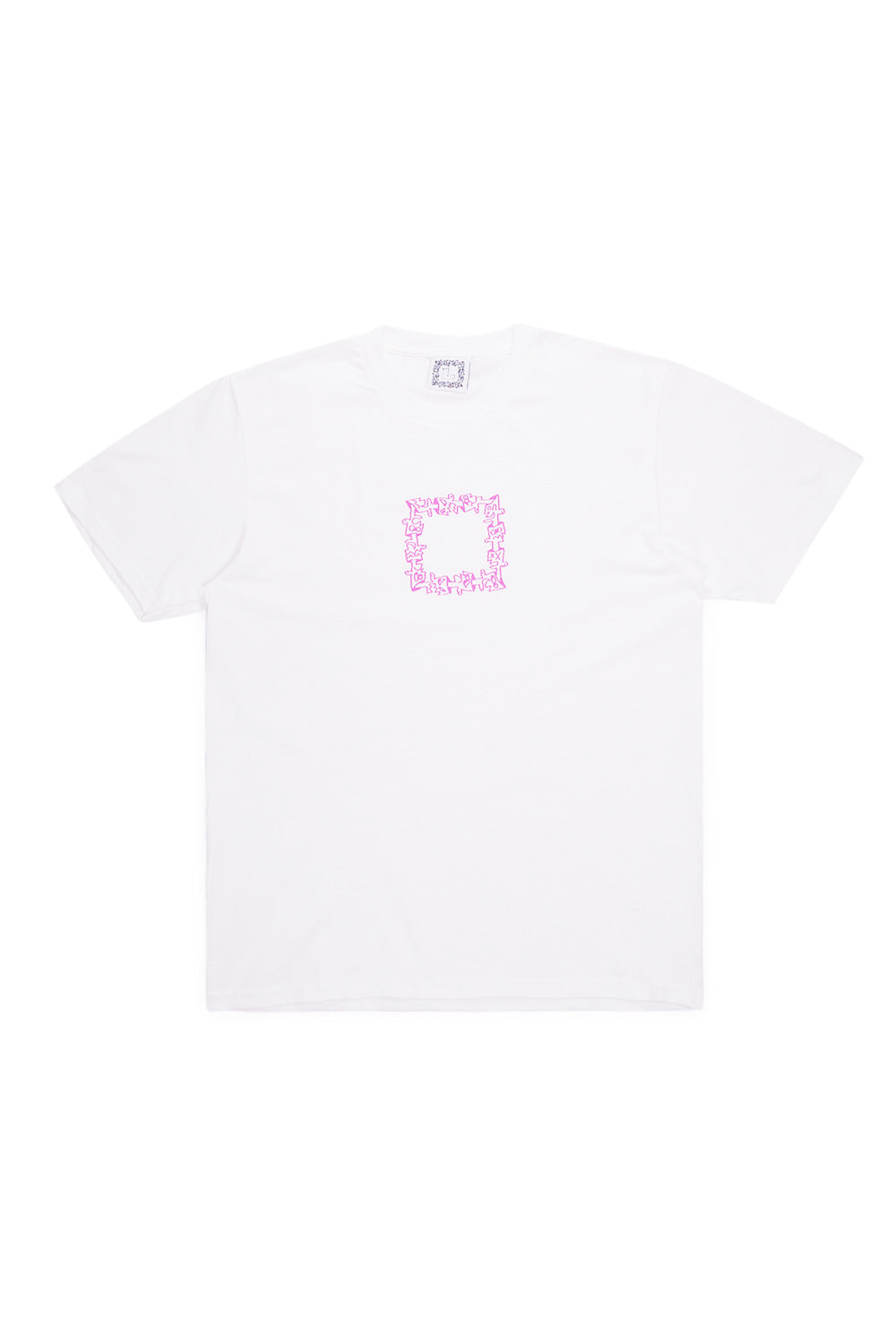Slinky Logo T-Shirt Cherry White – Weißes T-Shirt mit auffälligem Slinky Logo in Cherry-Farbe für einen modernen Streetwear-Look
