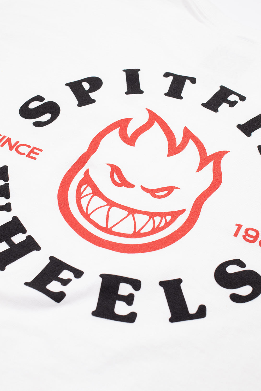 "Spitfire Wheels Bighead T-Shirt in Weiß für Skateboard-Enthusiasten"