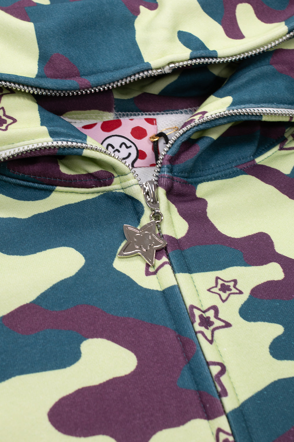 Star Team Camo Full Zip Hoodie Blue - BONKERS