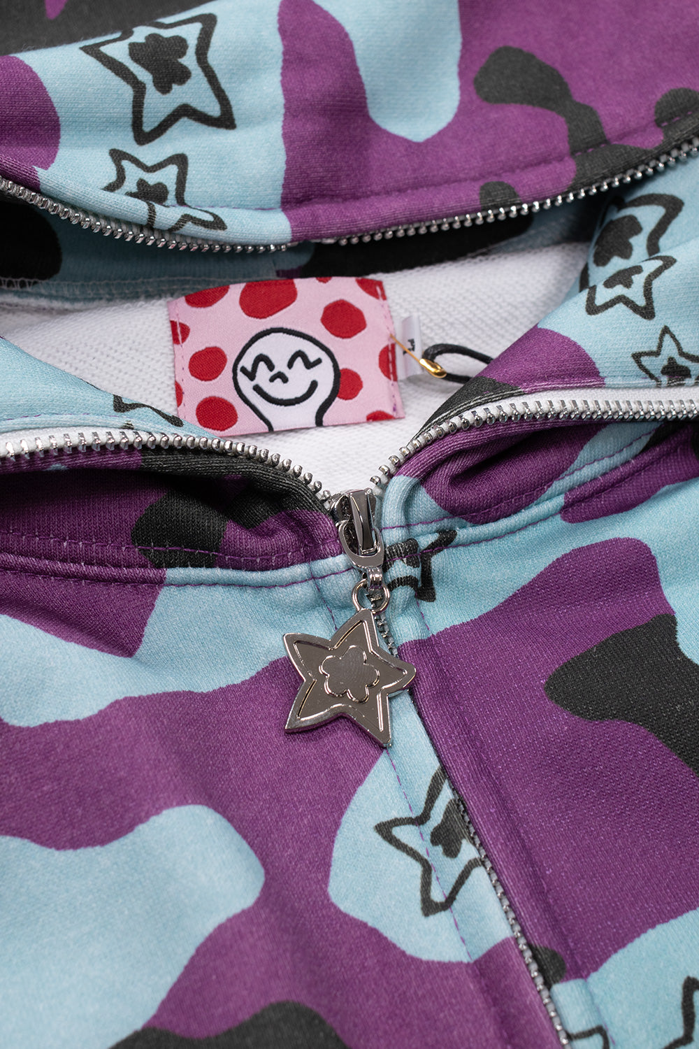 Star Team Real Tree Full Zip Hoodie Purple - BONKERS