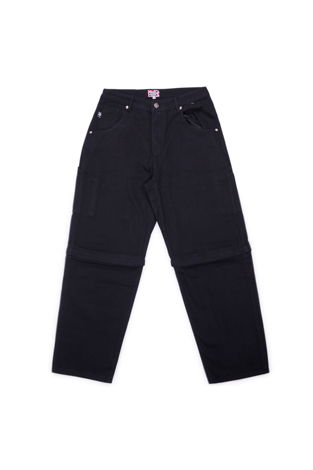 Star Team Star Zip Off Carpenter Jeans Black - BONKERS