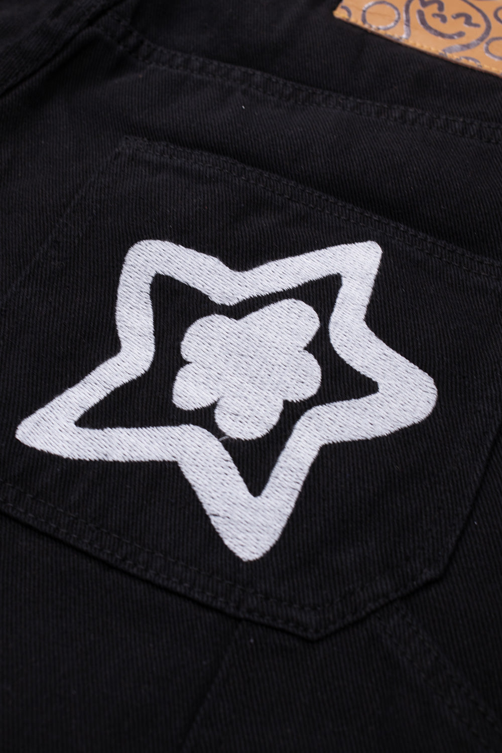 Star Team Star Zip Off Carpenter Jeans Black - BONKERS