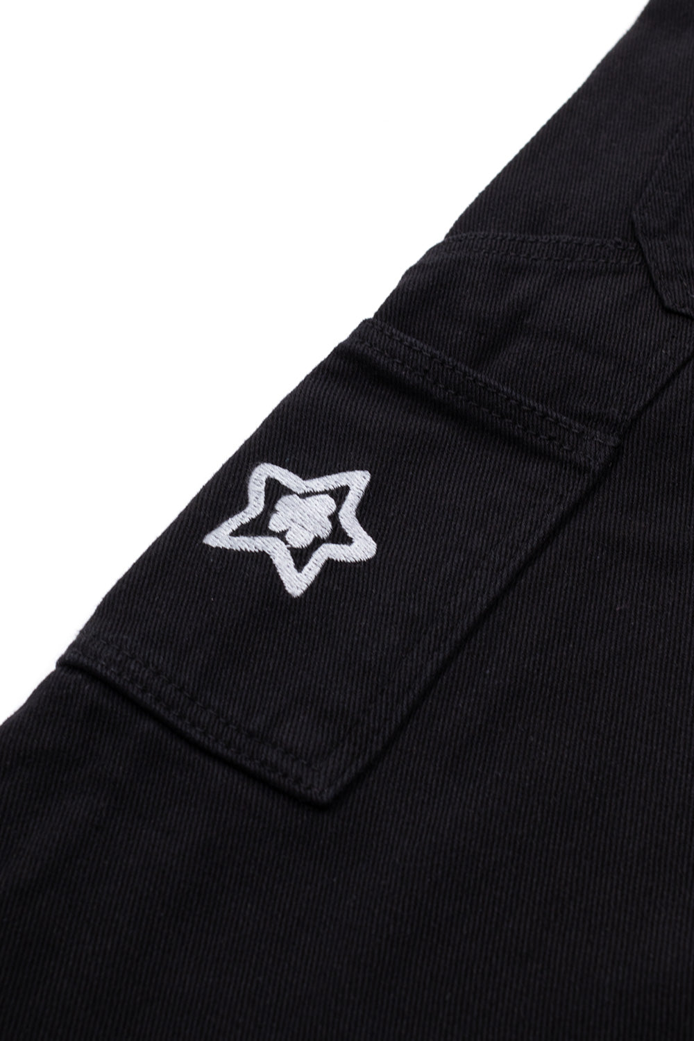 Star Team Star Zip Off Carpenter Jeans Black - BONKERS