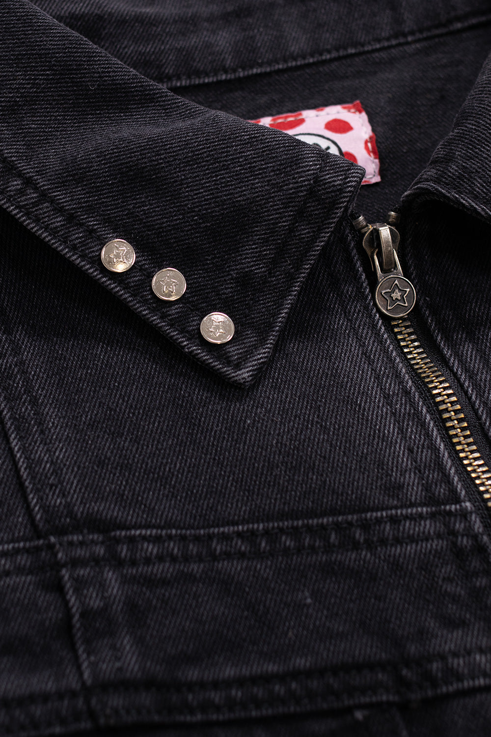 Starteam East Village Denim Zip Up Jacket in Black – Trendige schwarze Jacke mit Reißverschluss und klassischem Denim-Look