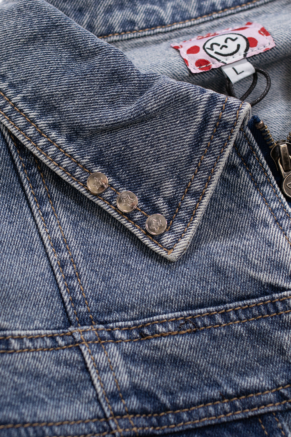 Starteam East Village Zip Up Denim Jacket – Blue – Vielseitige Denim-Jacke in Blau für modebewusste Streetwear-Liebhaber