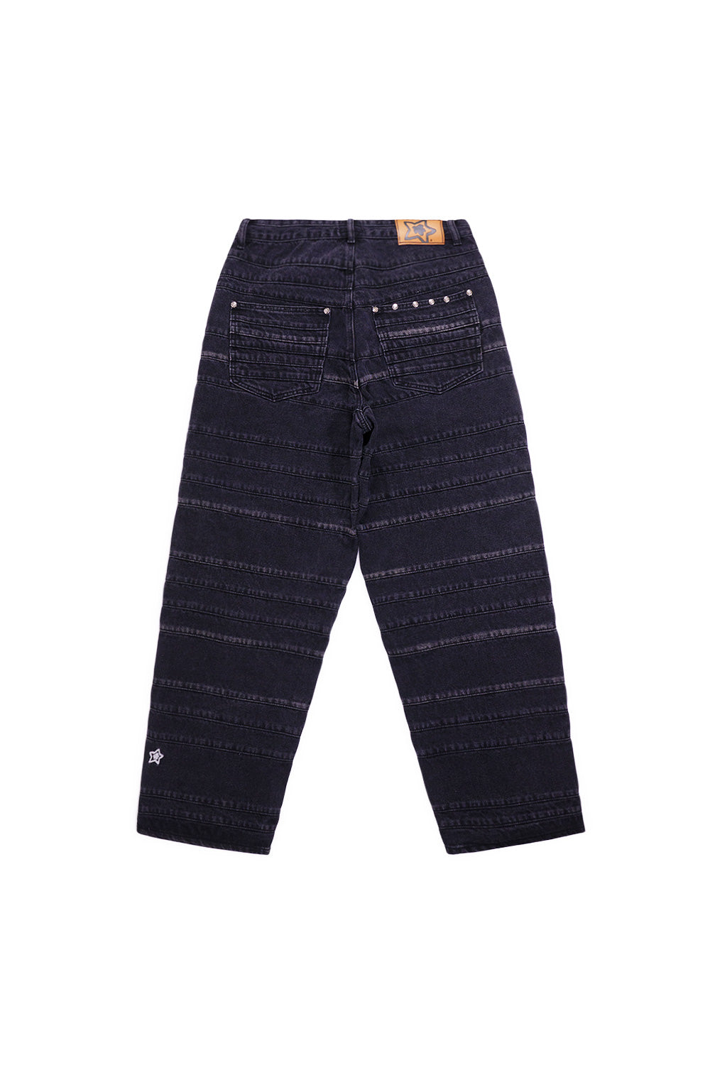 Starteam East Village Black Layered Star Jeans – Coole schwarze Jeans mit auffälligem Sternen-Muster und trendigem Look