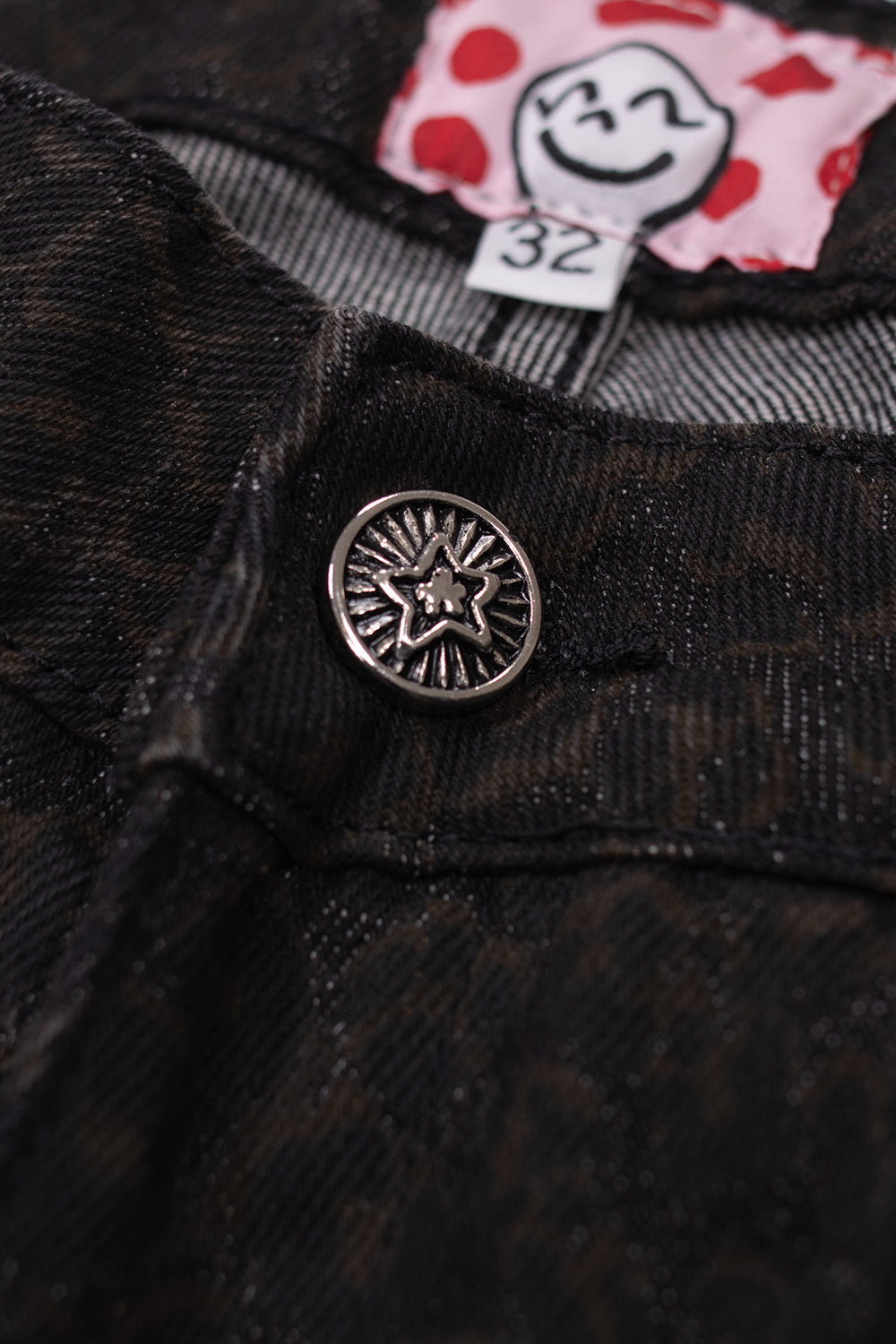 Starteam Leopard Star Jeans Black - BONKERS