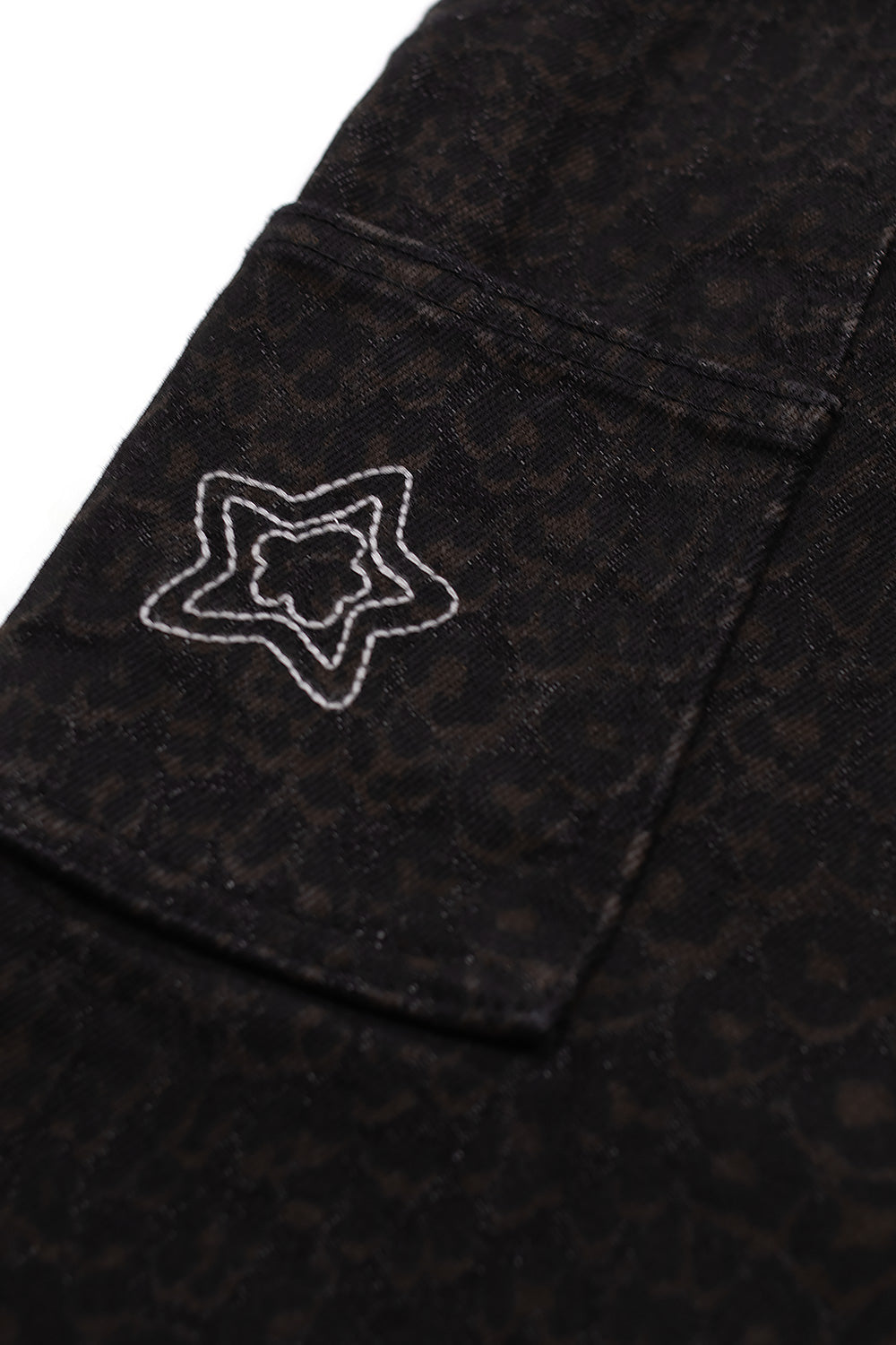 Starteam Leopard Star Jeans Black - BONKERS