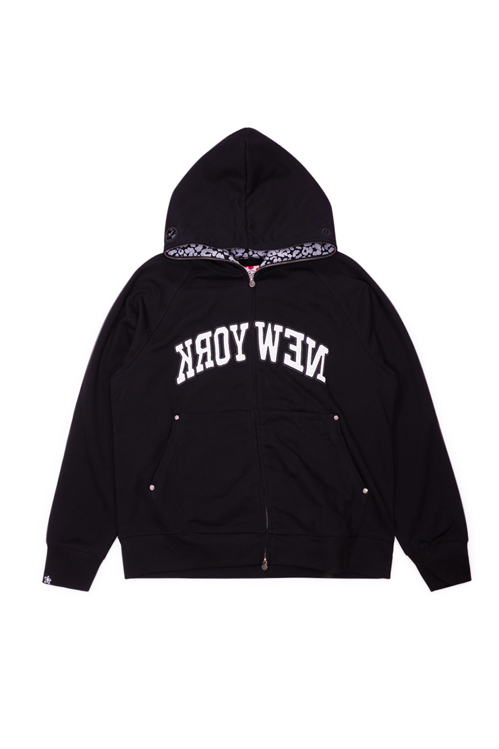 Starteam New York Full Zip Hoodie Black - BONKERS