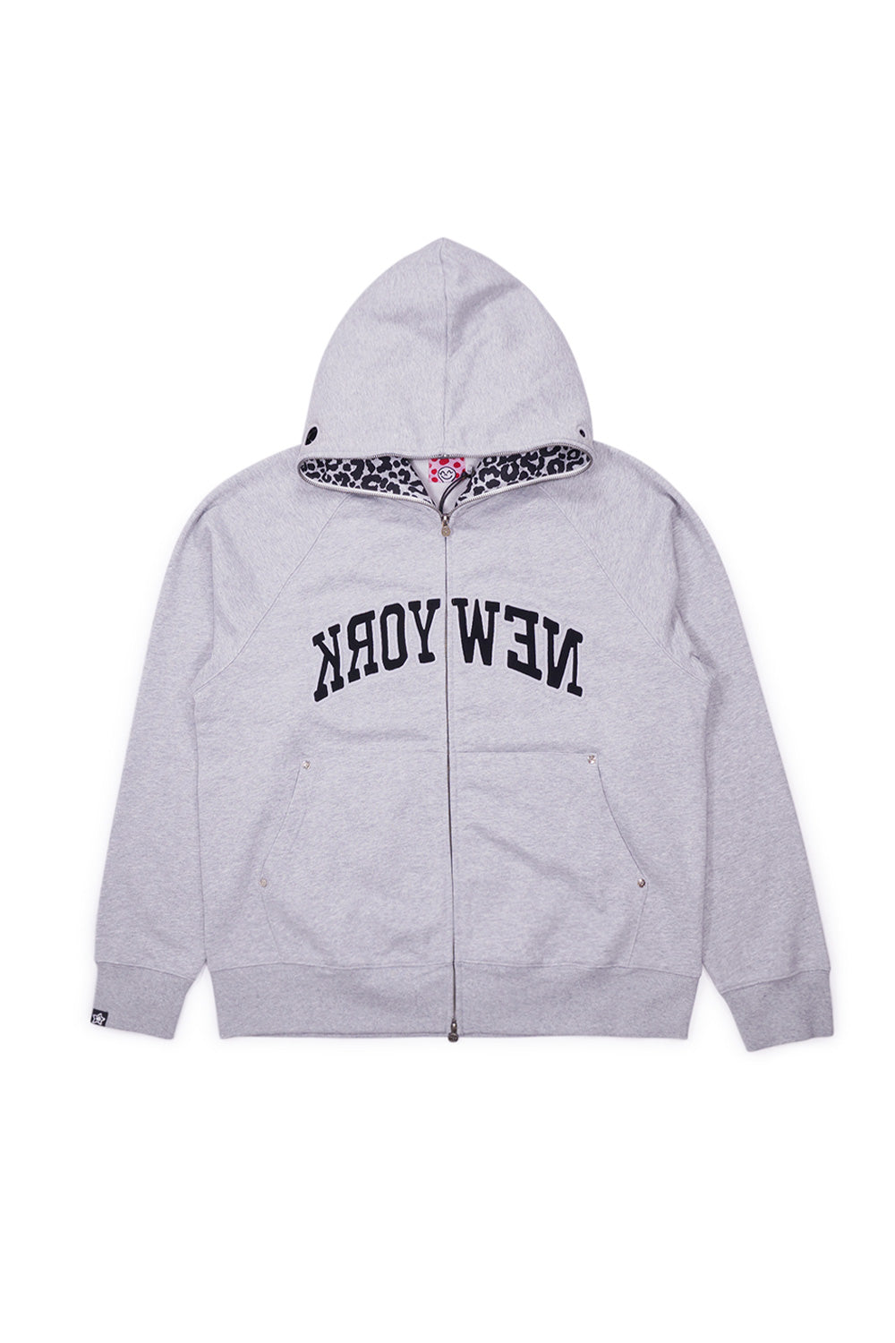 Starteam New York Full Zip Hoodie Grey - BONKERS