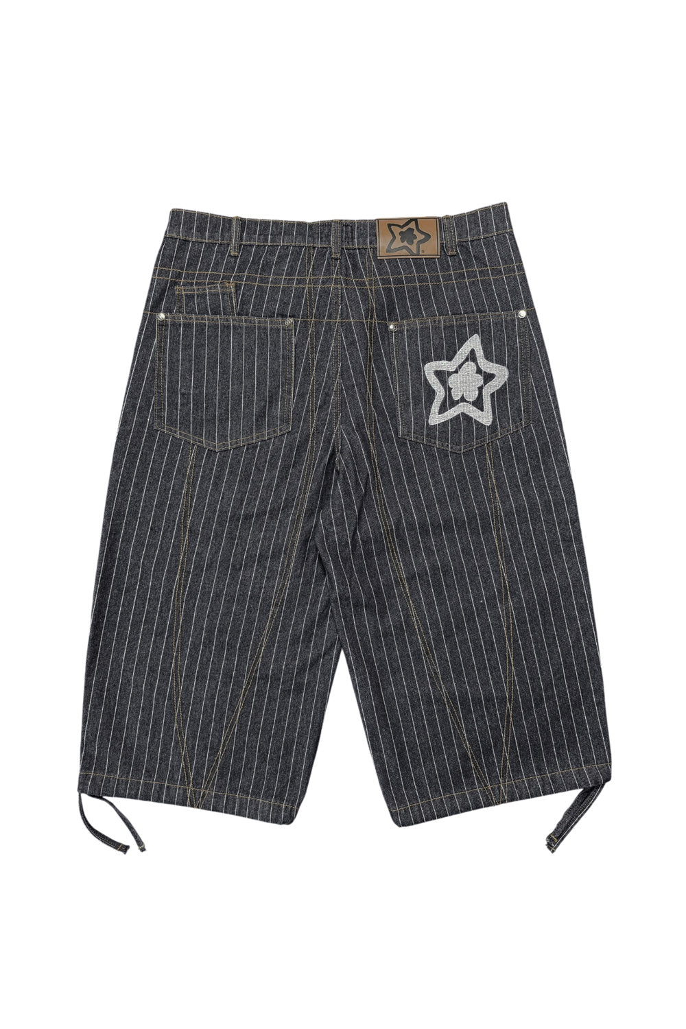 Starteam Star Capri Pin Stripe Black - BONKERS