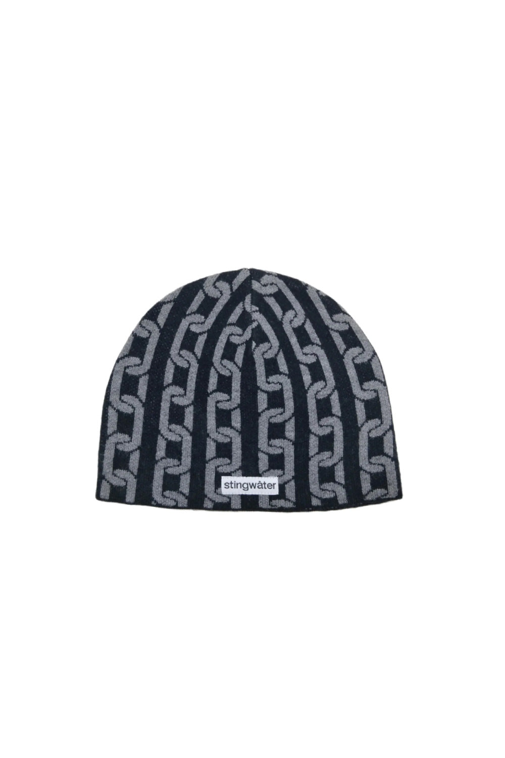 Stingwater Chain Beanie in Schwarz mit einzigartigem Ketten-Design für einen coolen, urbanen Look.