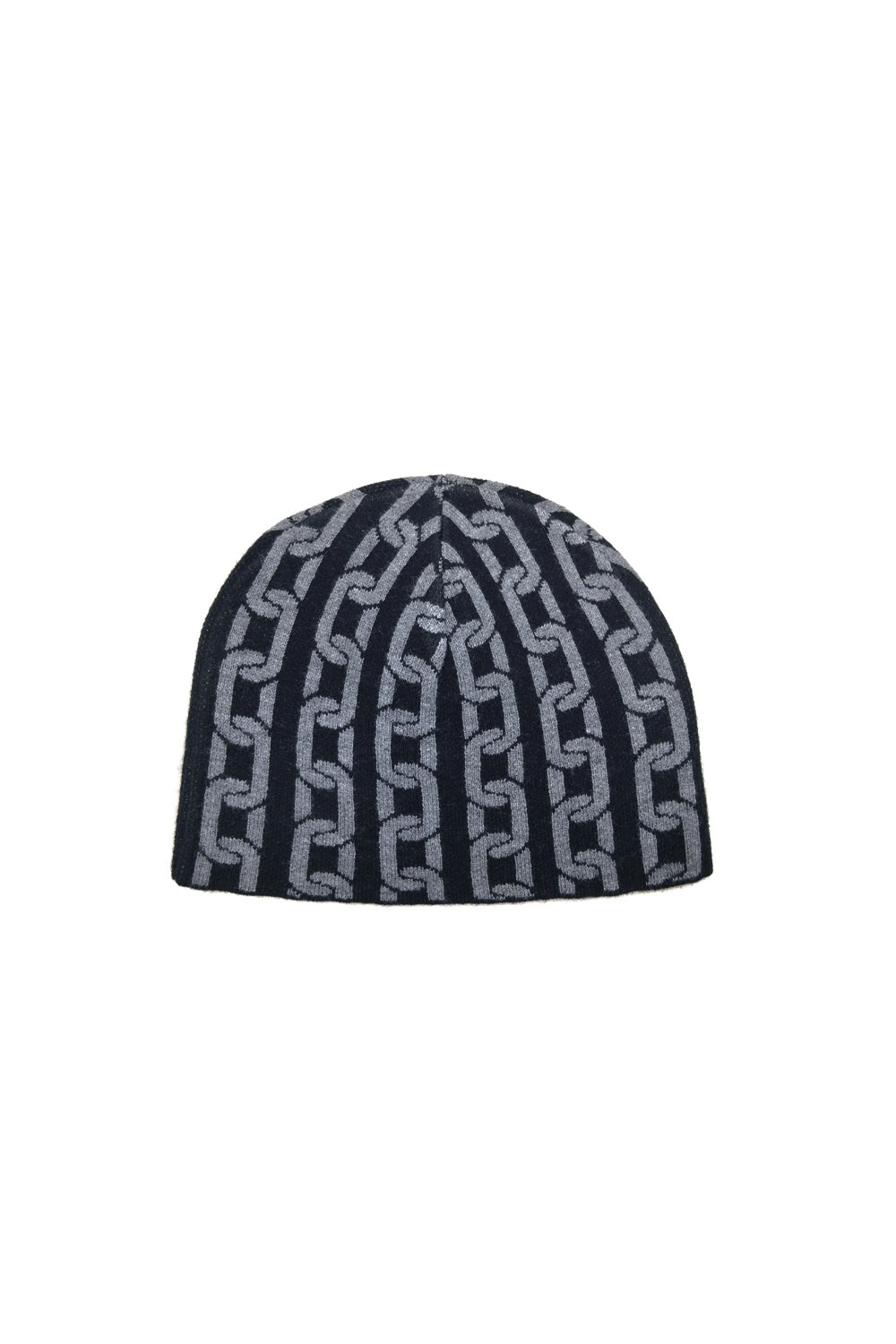 Stylische schwarze Stingwater Mütze mit auffälliger Kettenapplikation für einen trendigen Streetwear-Stil.