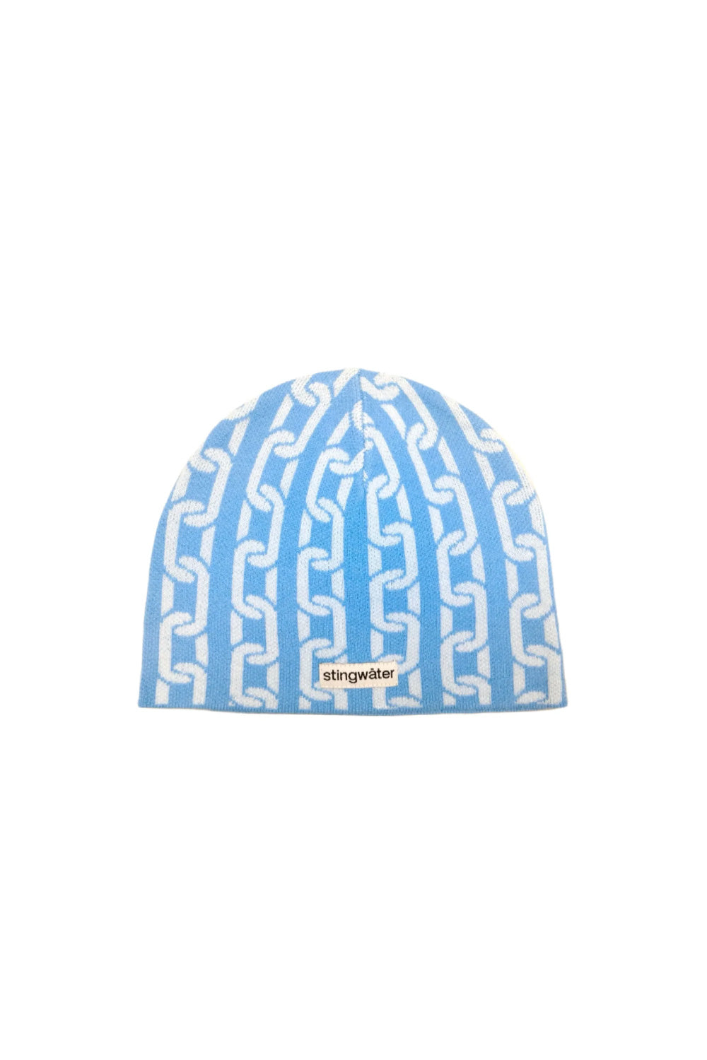 Stingwater Chain Beanie in Power Blue für einen modernen, coolen Streetwear-Look mit markantem Design.