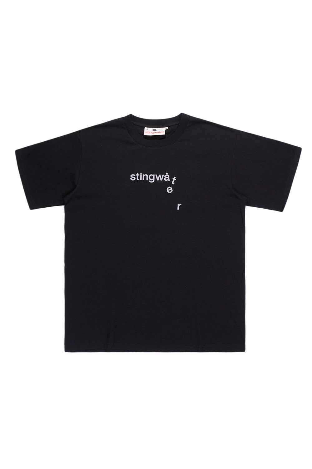 Stingwater Classic Melt Logo T-Shirt Black – Schwarzes Streetwear-Shirt mit geschmolzenem Logo-Print