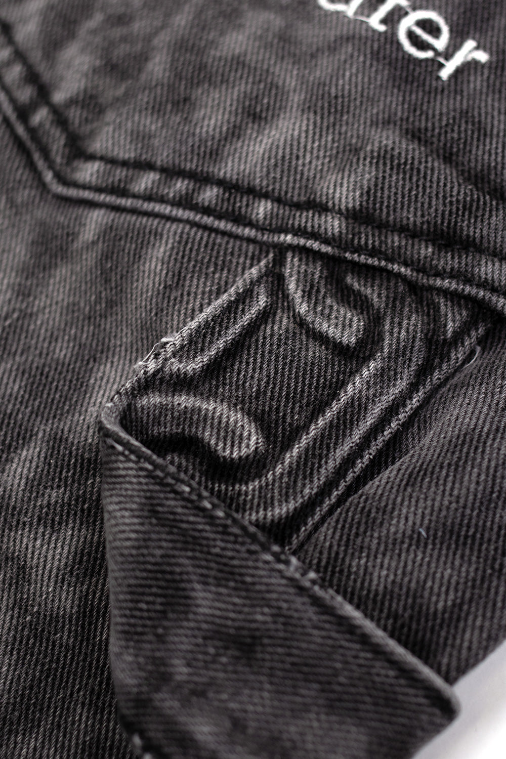 Stingwater Jeans Ego Death Black – Stylische Baggy-Denim mit Stickereien