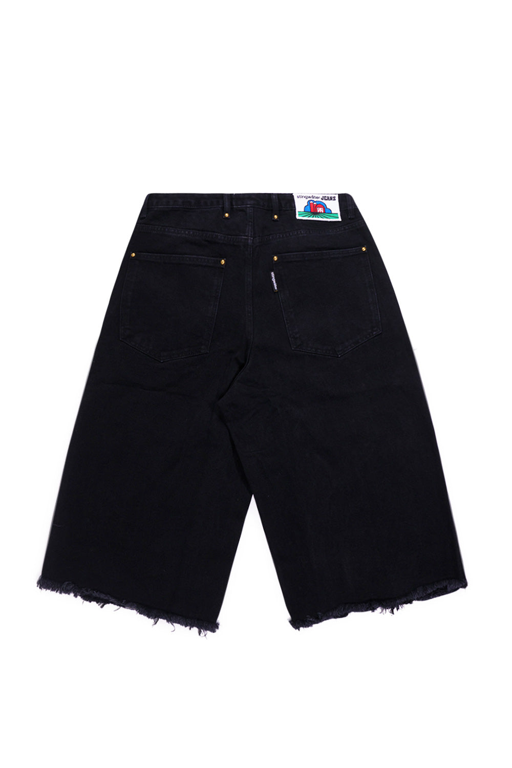 Stingwater Saloon Jean Shorts Black – Schwarze Shorts im Vintage-Design von Stingwater, perfekt für urbane Outfits und heiße Sommertage.