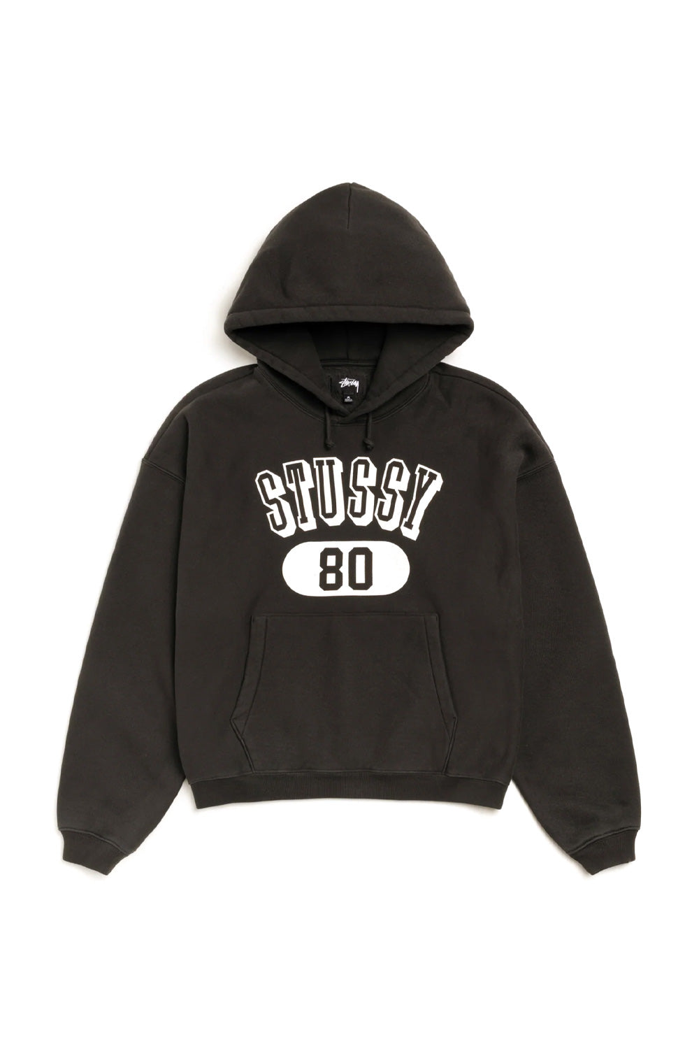 Stüssy 80 Relaxed Hood Washed Black - BONKERS