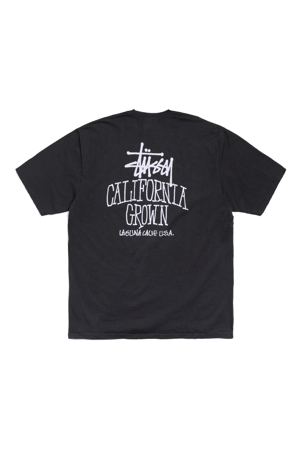 Stüssy Cali Grown Pig. Dyed T-Shirt Faded Black - BONKERS