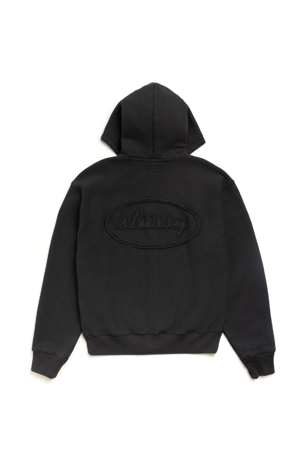 Stüssy Cursive Applique Zip Hood Black