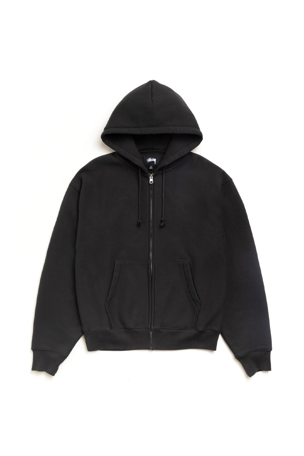 Stüssy Cursive Applique Zip Hood Black