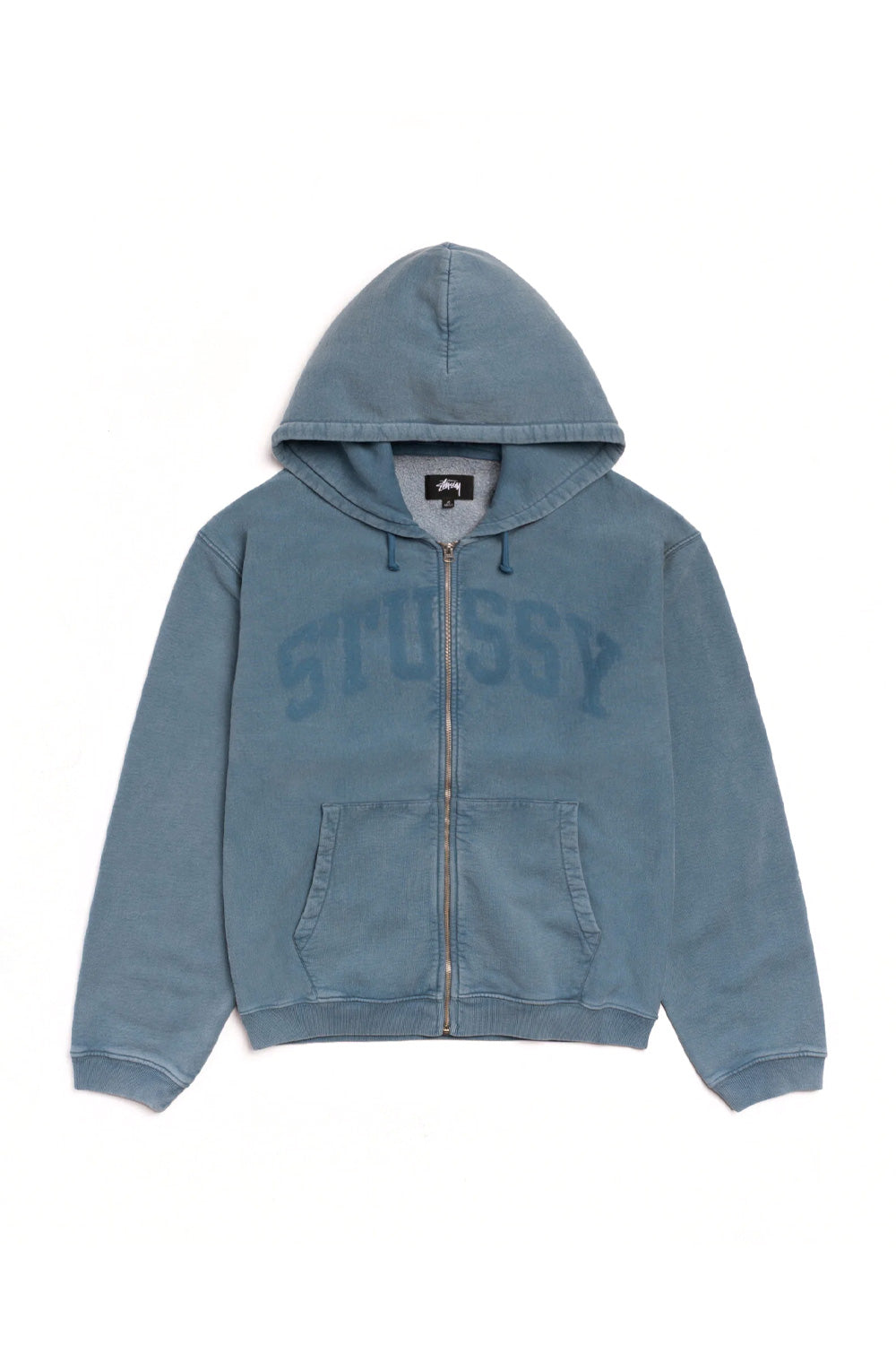 Stüssy Faded Graphic Zip Hood Washed Navy