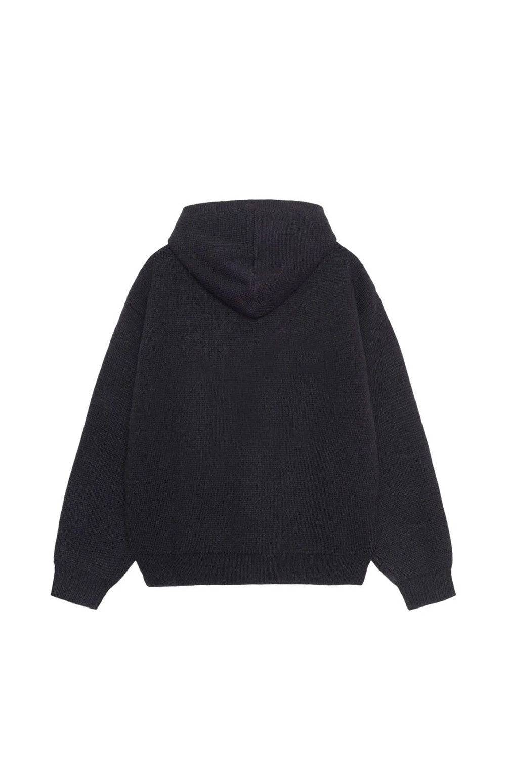 Stüssy Felt Patch Knit Hood Black - BONKERS