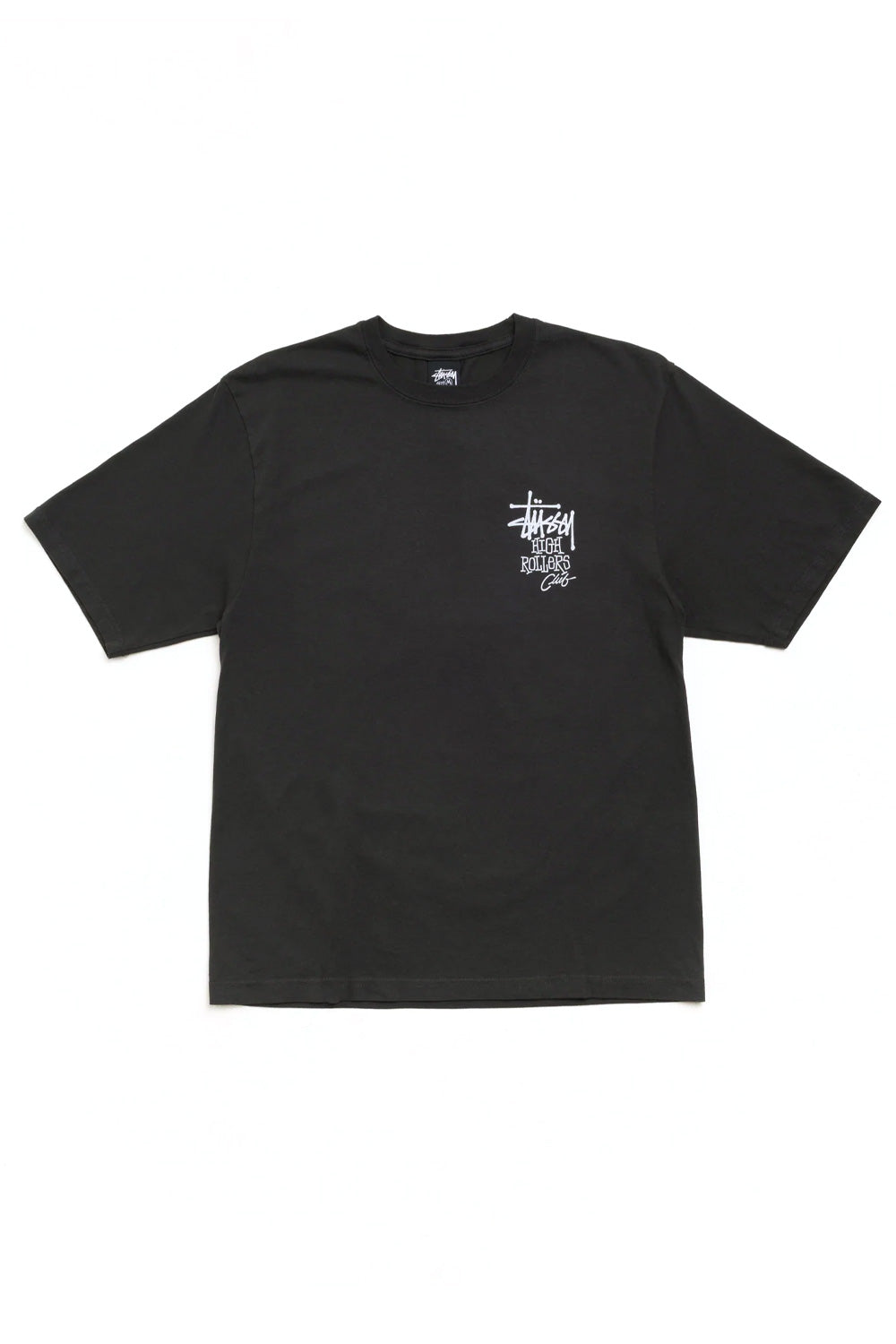 Stüssy High Rollers Pig. Dyed T-Shirt Faded Black