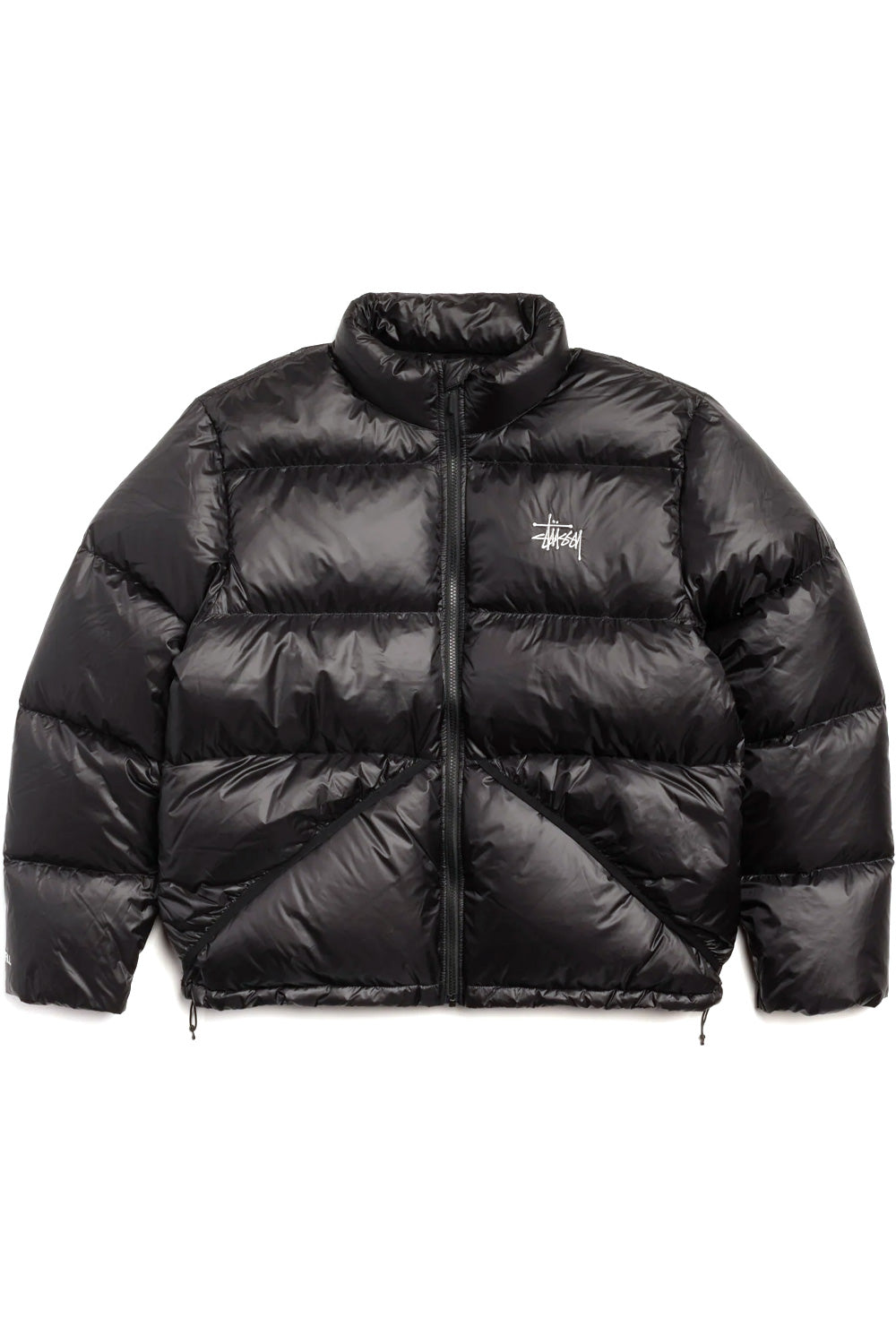 Stüssy Micro Ripstop Down Mock Jacket Black - BONKERS