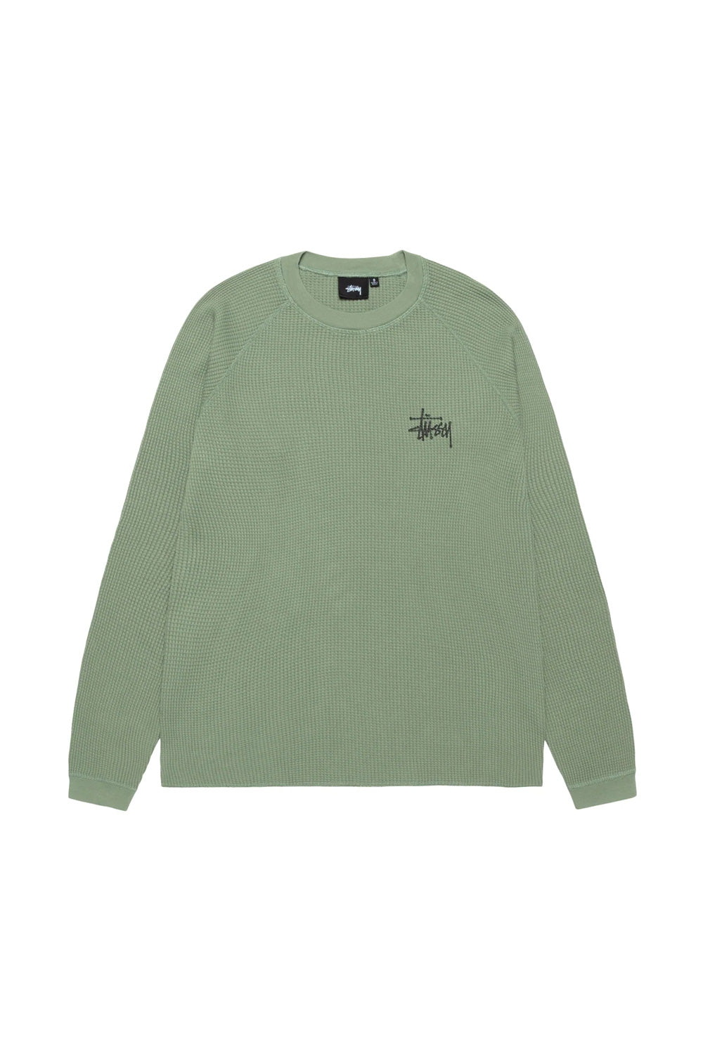 Stussy Raglan Thermal Basic Stock Sage - BONKERS
