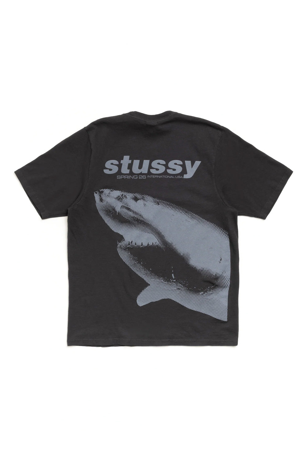 Stüssy Shark Pig. Dyed T-Shirt Faded Black - BONKERS