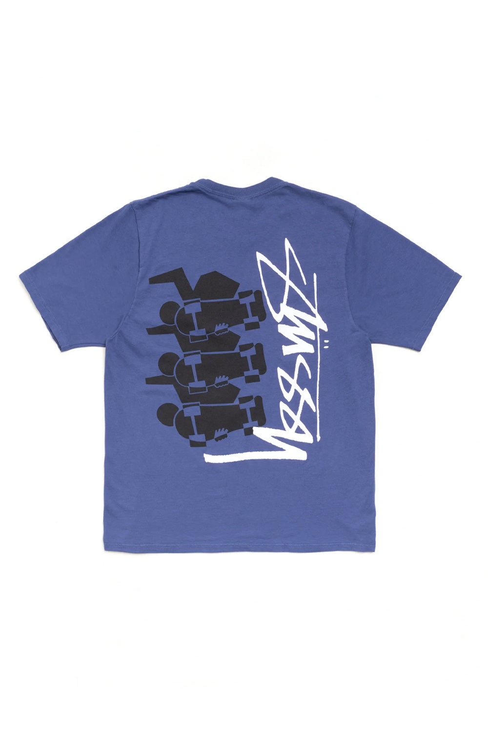 Stüssy Skate Stack Pig. Dyed T-Shirt Indigo - BONKERS