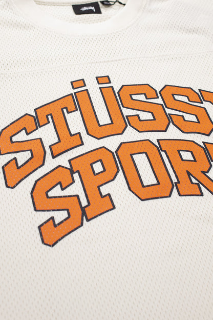 Stussy Sport Mesh Football Jersey Natural - BONKERS
