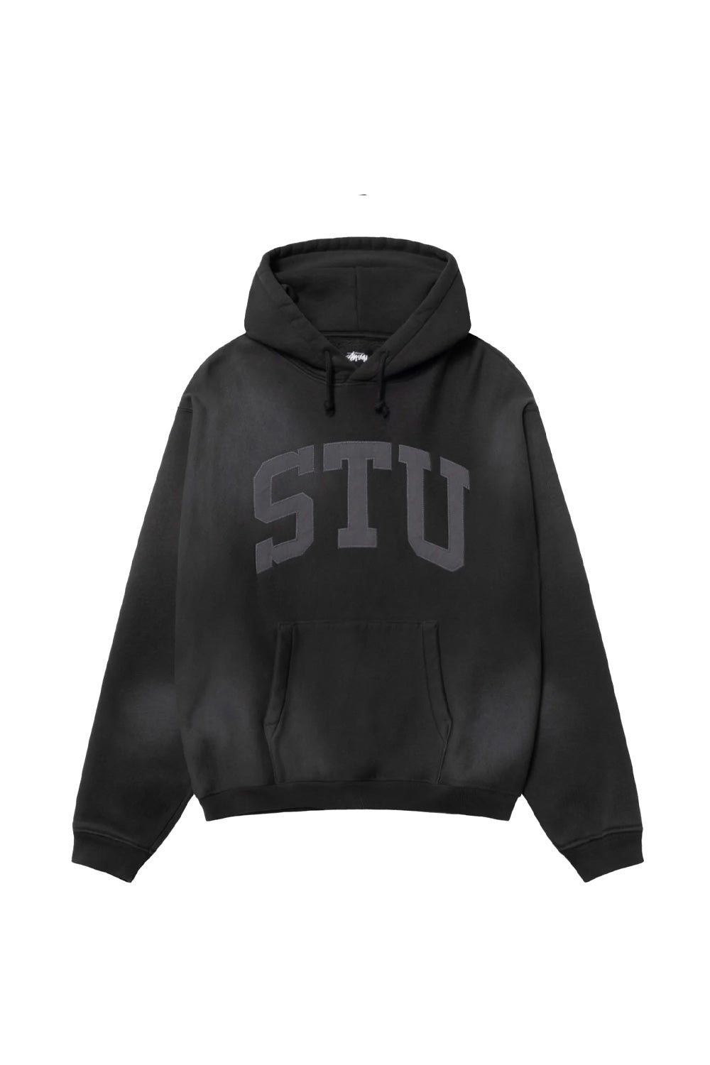 Stüssy Stu Applique Hood Black - BONKERS