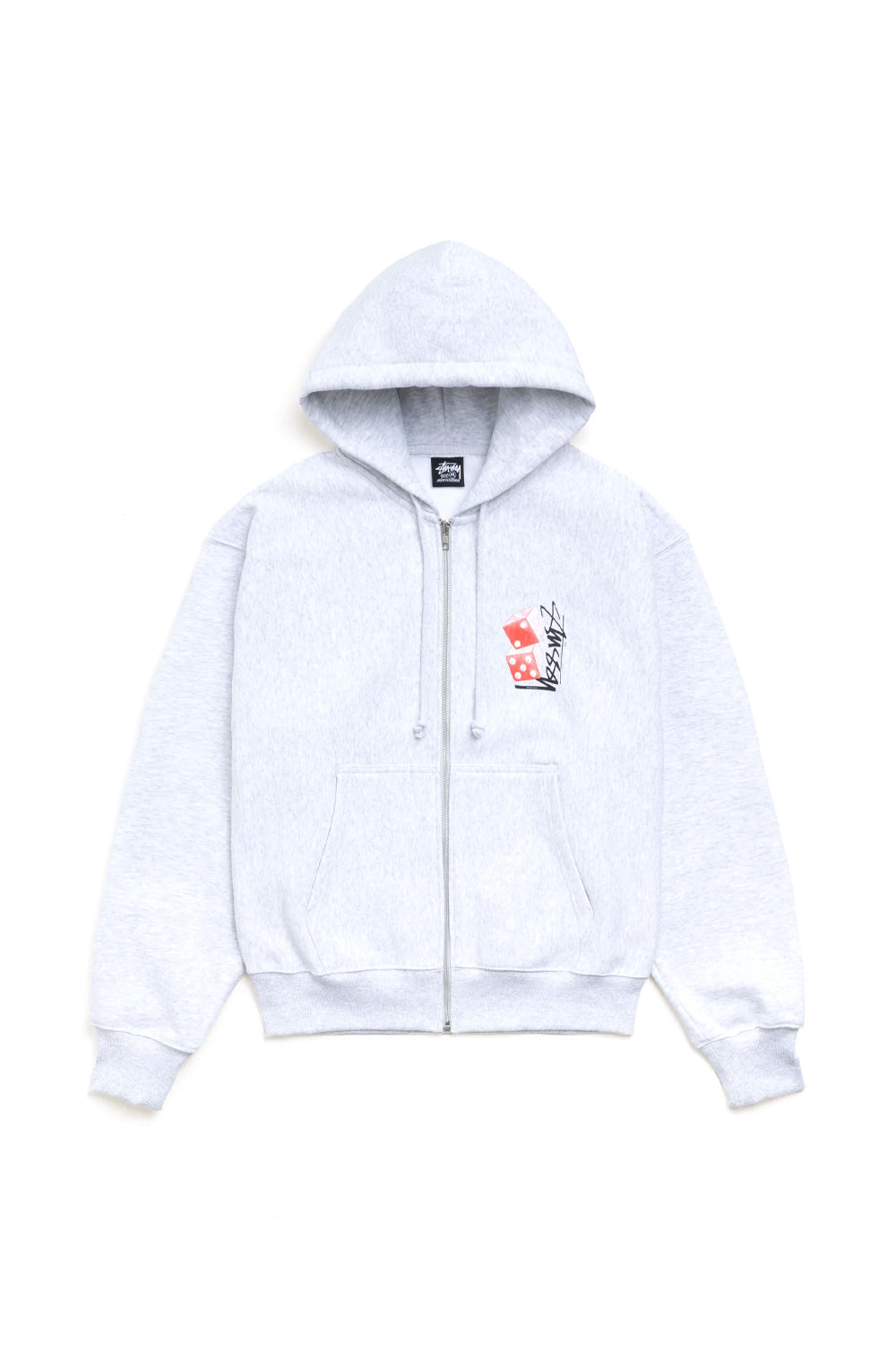 Stüssy Tall Dice Zip Hood Ash Heather