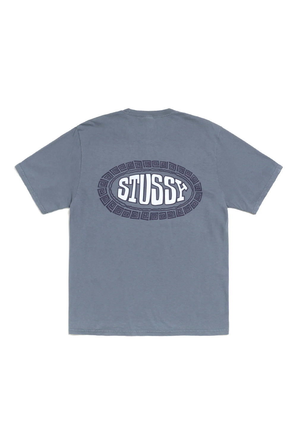 Stüssy Tile Oval Pig. Dyed T-Shirt Navy - BONKERS