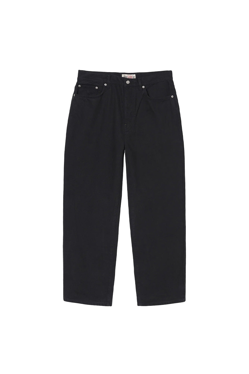Stussy Washed Canvas Big Ol' Jeans Black - BONKERS