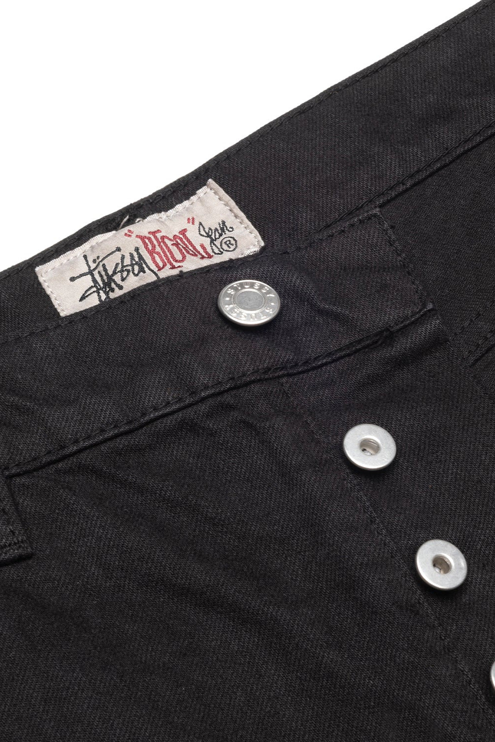 Stussy Washed Canvas Big Ol' Jeans Black - BONKERS