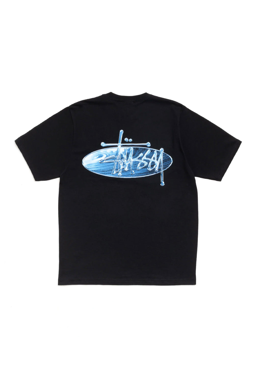 Stüssy Wave Oval T-Shirt Black